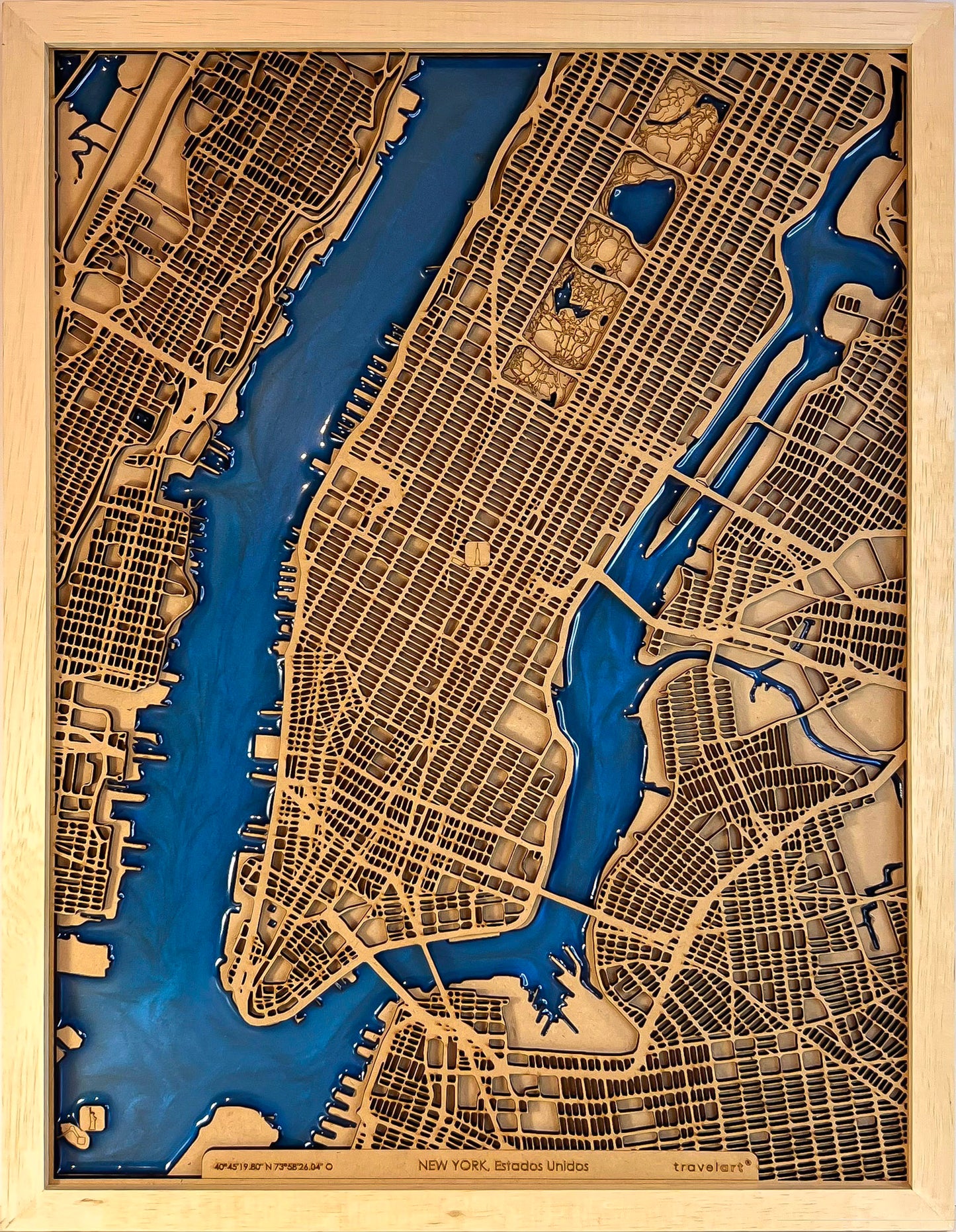 Mapa de New York | 30x40 cm