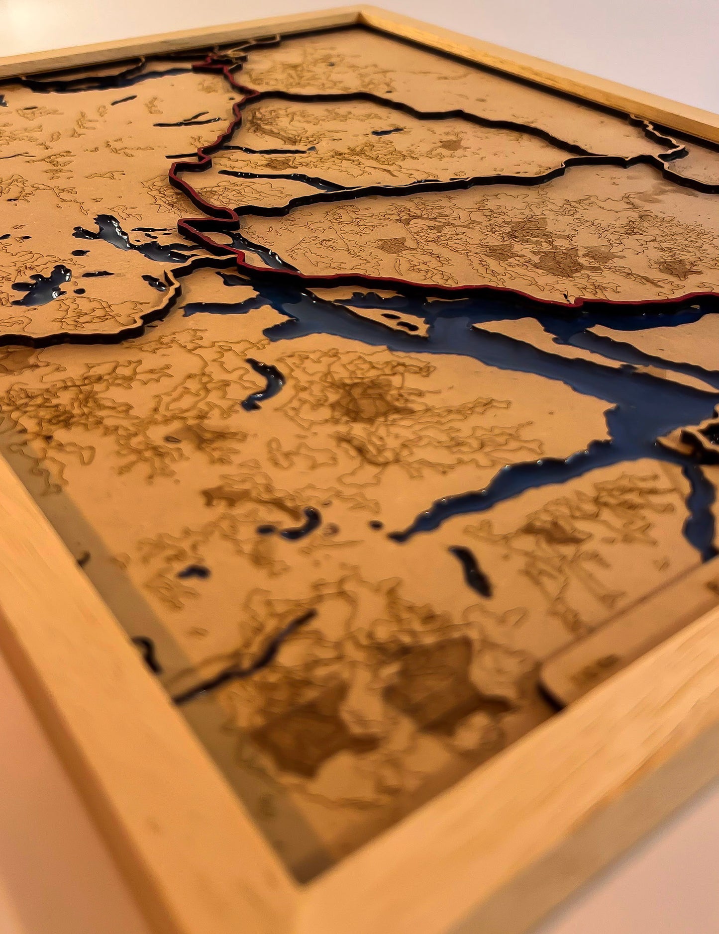 Mapa de La Ruta de los 7 lagos | 30x40cm