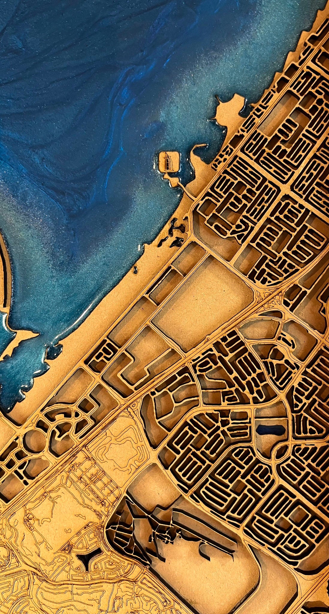 Mapa de Dubái | 30x40 cm