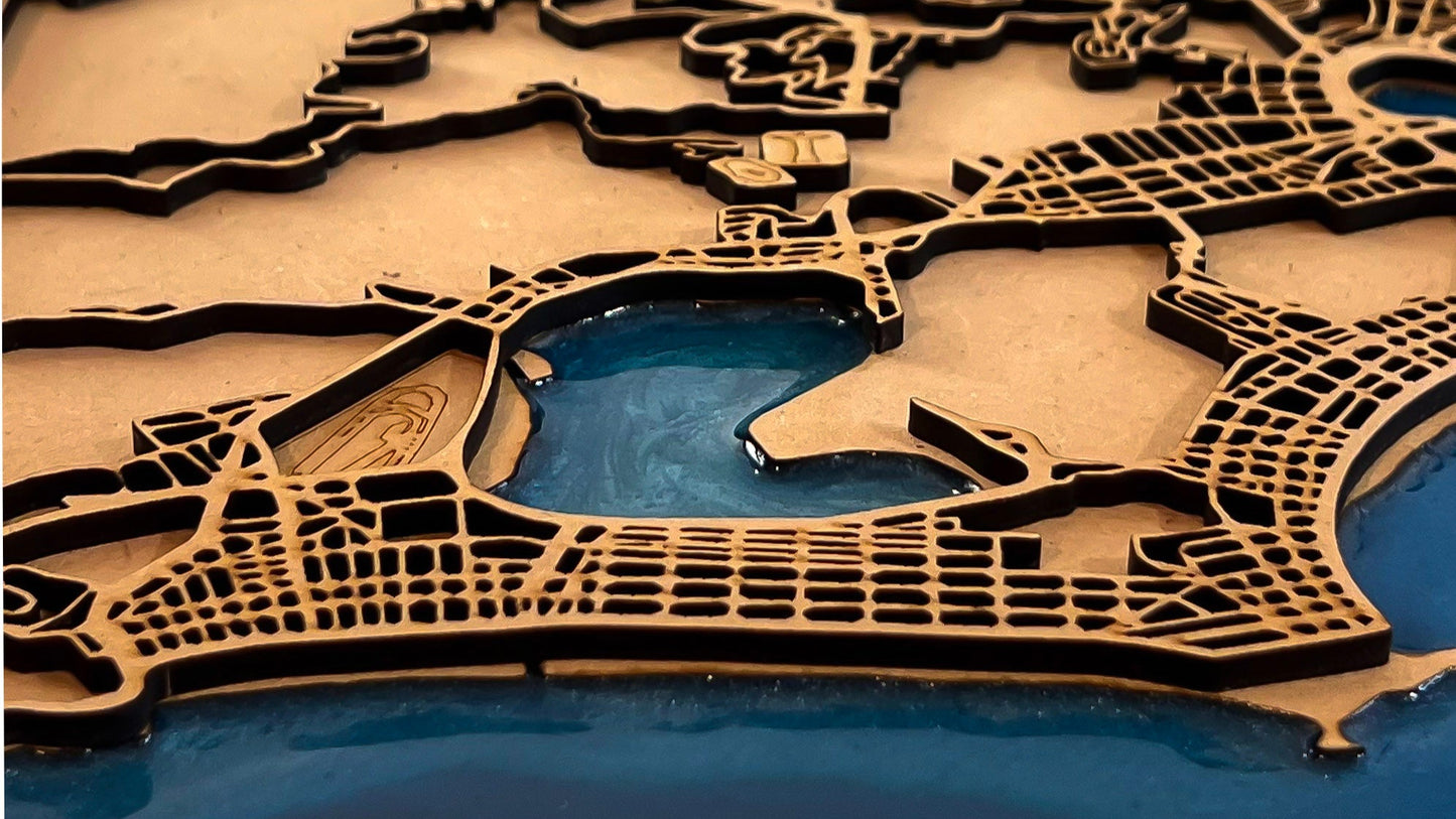 Mapa de Río de Janeiro | 30x40 cm