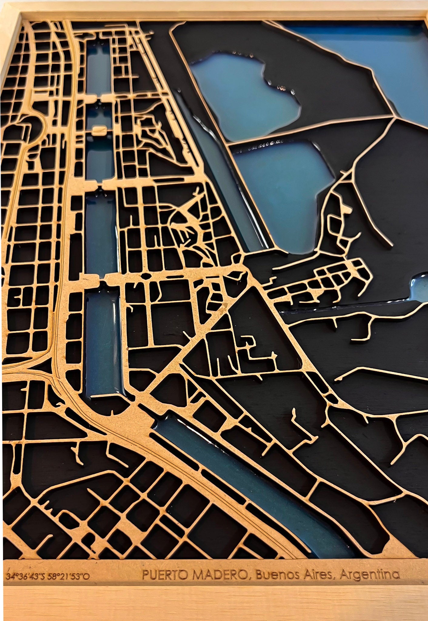 Mapa de Puerto Madero | 30x40cm
