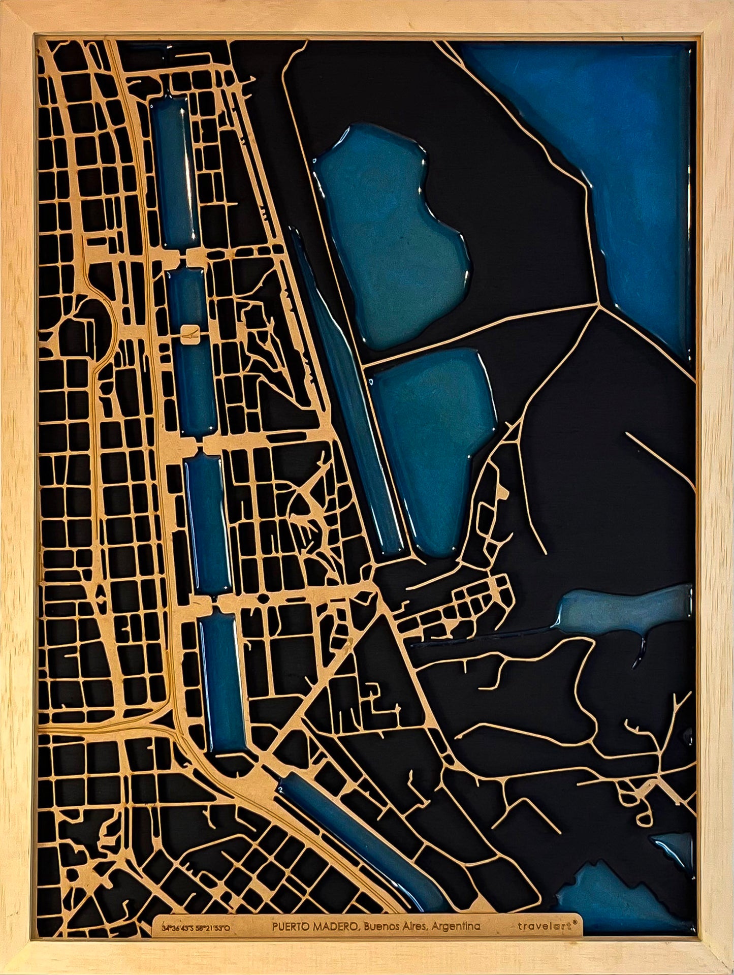 Mapa de Puerto Madero | 30x40cm
