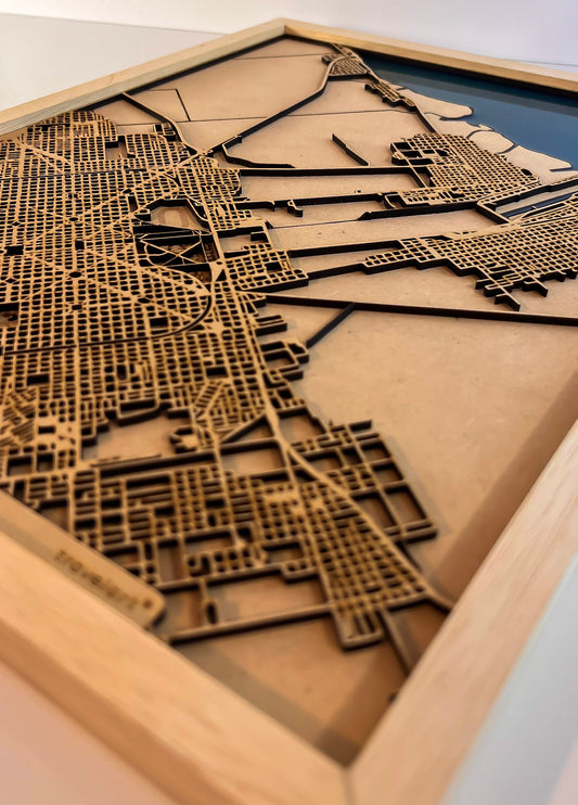 Mapa de La Plata | 30x40cm