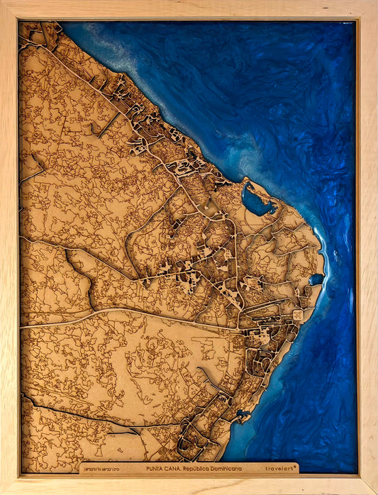 Mapa de Punta Cana | 30x40cm