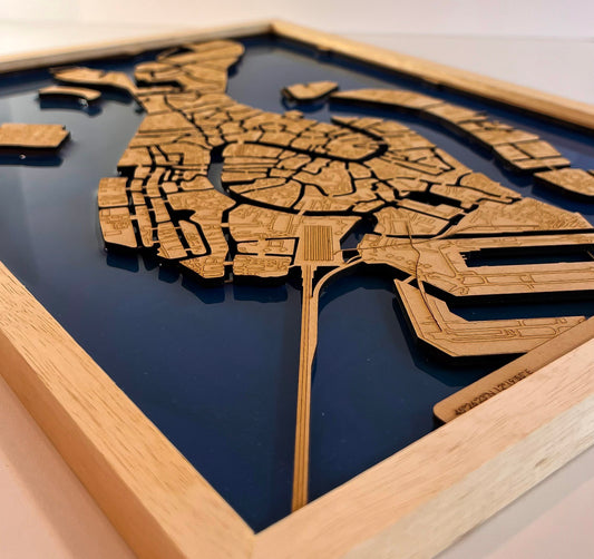 Mapa de Venecia | 30x40cm