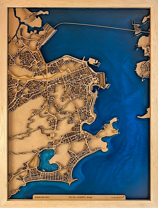 Mapa de Río de Janeiro | 30x40 cm